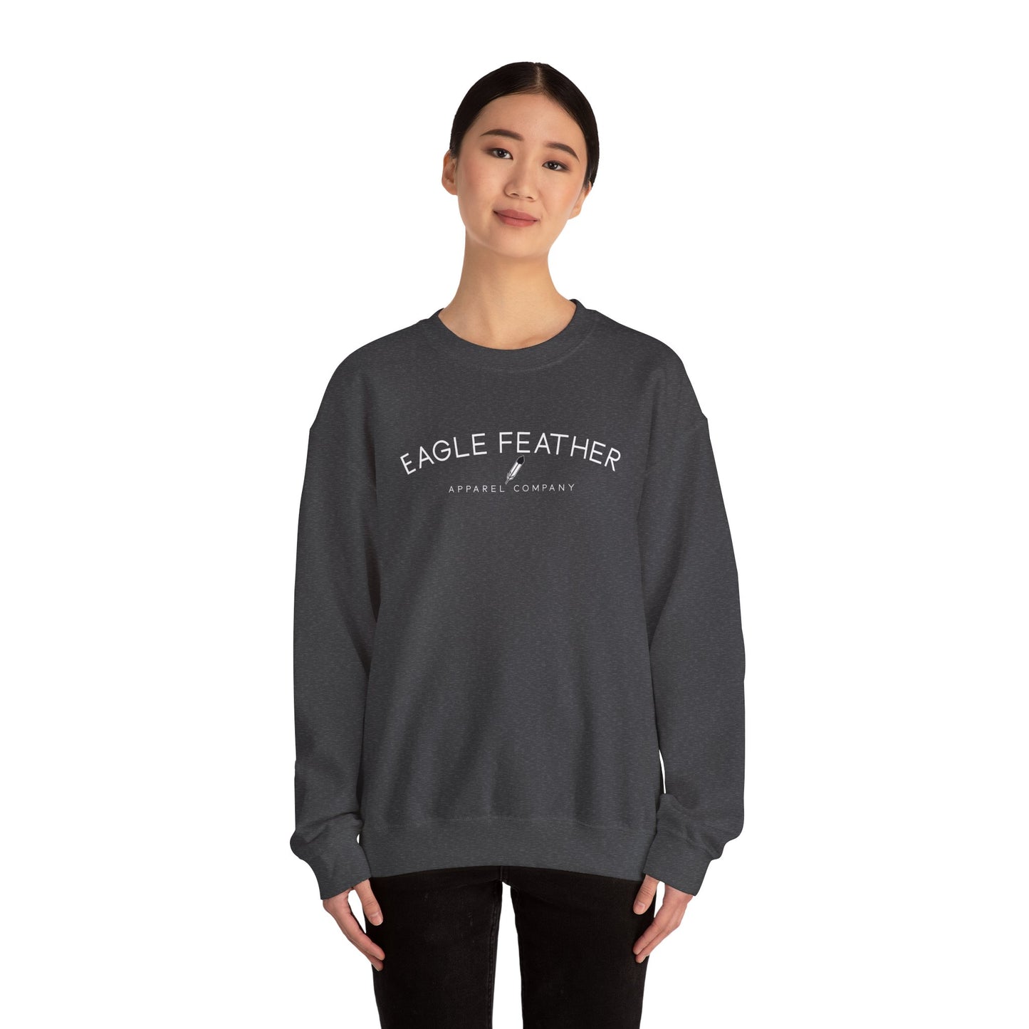Eagle Feather Unisex Crewneck Sweatshirt - We the Indigenous People