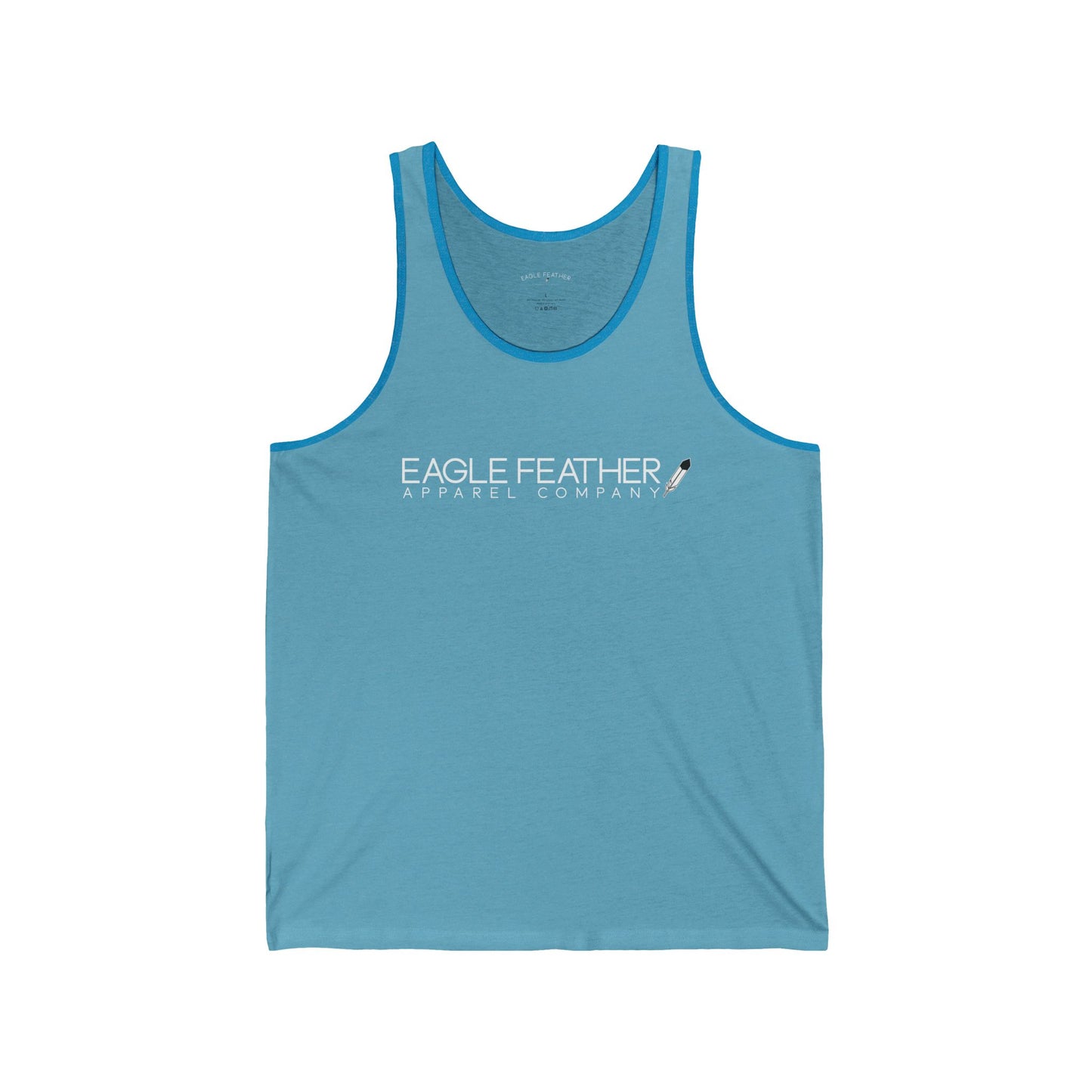 Eagle Feather Unisex Jersey Tank - Trendy Casual Tee for Summer Adventures