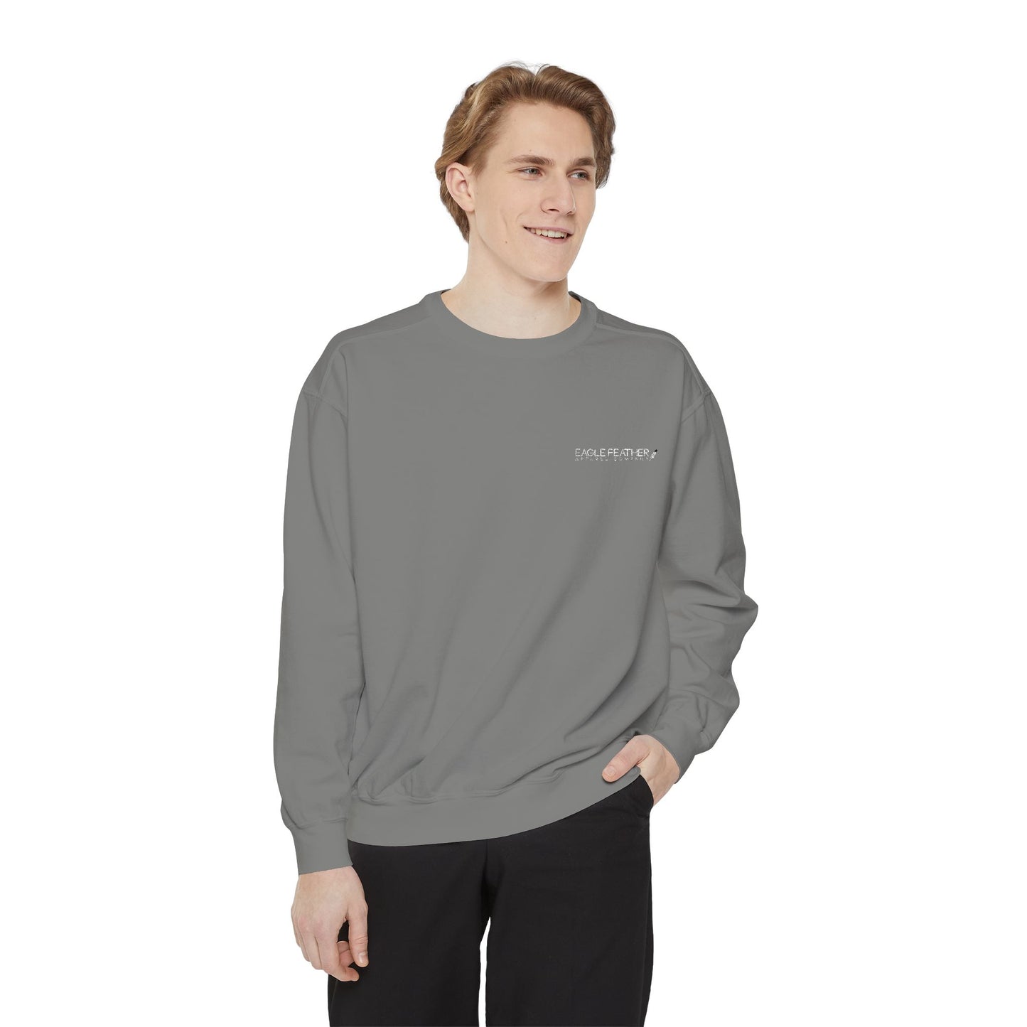 Eagle Feather Embroidered Sweatshirt
