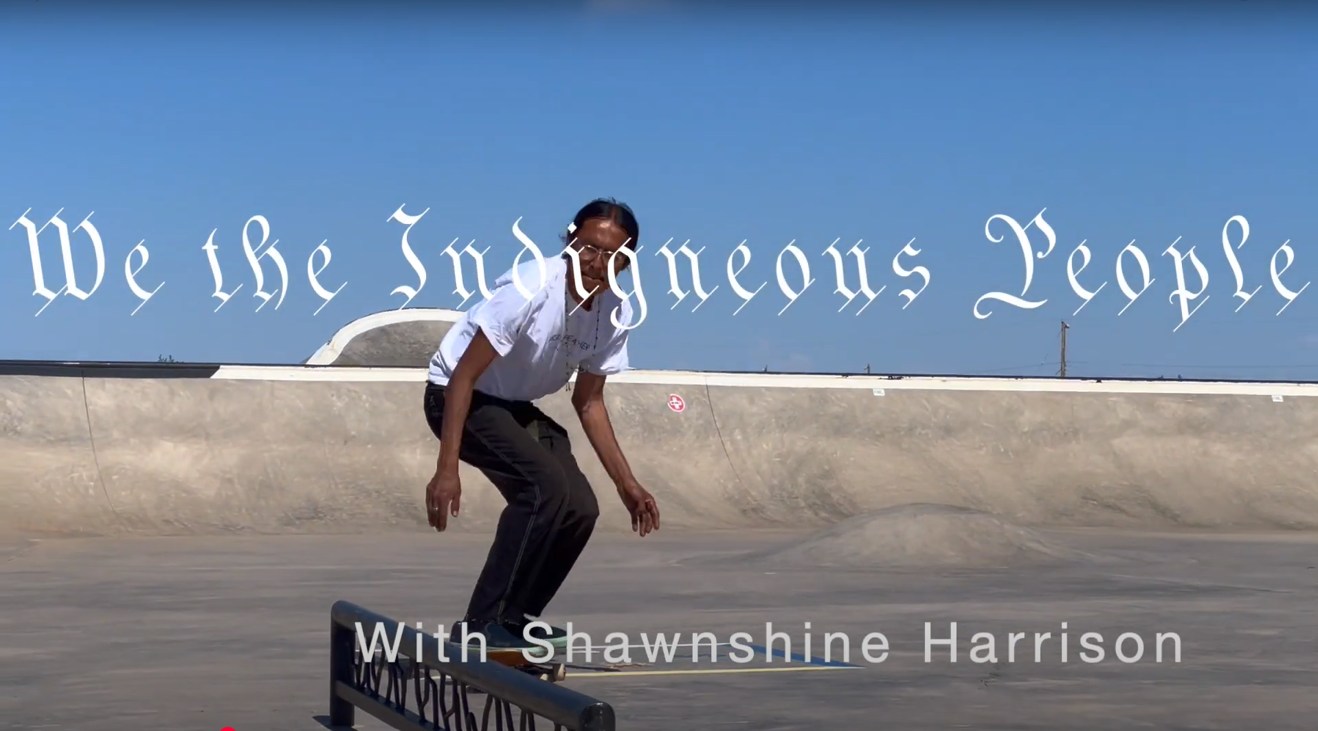 Load video: Sharing Shawnshine Harrison&#39;s story about how he helps kids learn to skateboard and build confidence.